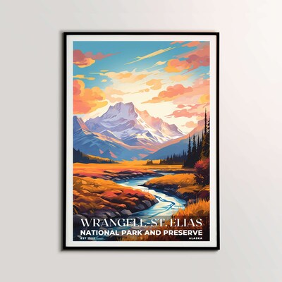 Wrangell-St. Elias National Park and Preserve Poster, Travel Art, Office Poster, Home Decor | S6 - image2